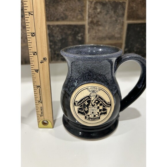 Tennessee Renaissance Festival Draft Mug Stein Cup TN Grayfox Pottery - Picture 5 of 6